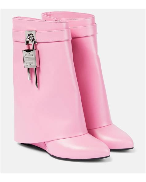 givenchy play for her pink|pink Givenchy shark boots.